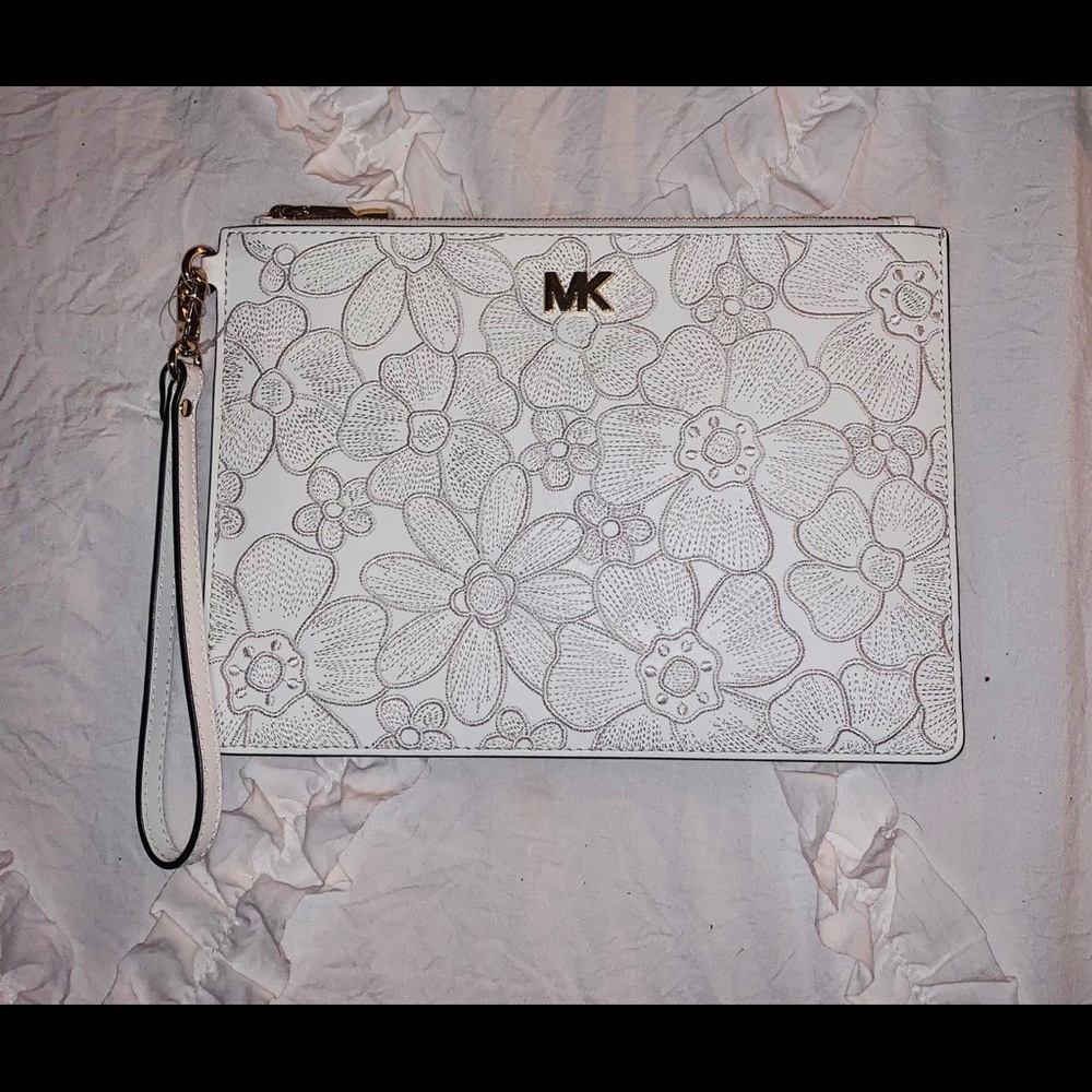 Michael Kors Leather Zip Pouch